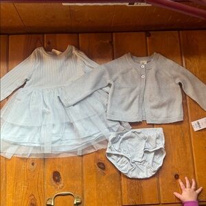 Carter's Soft Blue Baby Outfit